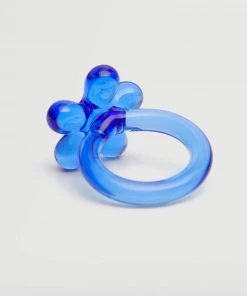 Mango Crystal Ring Blue -Mango Jewellery Wallets Belts For Women Sales unnamed file 245