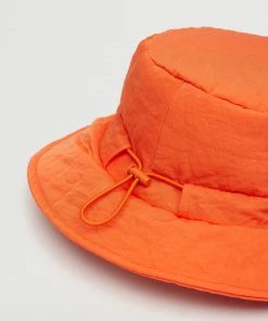 Mango Quilted Bucket Hat Orange -Mango Jewellery Wallets Belts For Women Sales unnamed file 2457