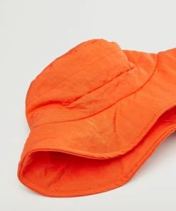 Mango Quilted Bucket Hat Orange -Mango Jewellery Wallets Belts For Women Sales unnamed file 2458