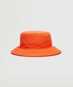 Mango Quilted Bucket Hat Orange -Mango Jewellery Wallets Belts For Women Sales unnamed file 2461