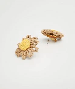 Mango Raffia Earrings Beige -Mango Jewellery Wallets Belts For Women Sales unnamed file 250