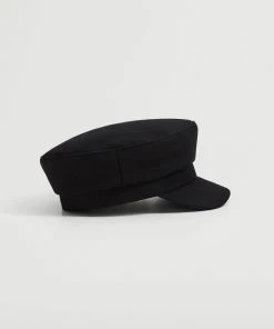 Mango Visor Beret Black -Mango Jewellery Wallets Belts For Women Sales unnamed file 2502