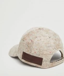 Mango Textured Cap With Visor Ecru -Mango Jewellery Wallets Belts For Women Sales unnamed file 2519