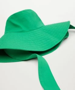 Mango Cotton Bucket Hat Green -Mango Jewellery Wallets Belts For Women Sales unnamed file 2528
