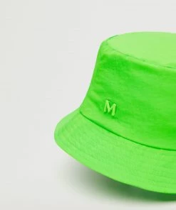 Mango Bucket Hat With Logo Green
