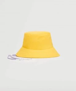 Mango Bucket Hat With Straps Yellow -Mango Jewellery Wallets Belts For Women Sales unnamed file 2585