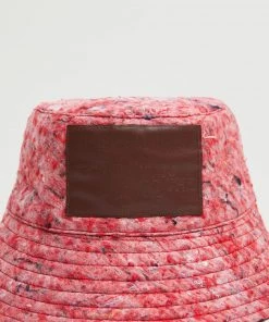 Mango Texture Bucket Hat Red -Mango Jewellery Wallets Belts For Women Sales unnamed file 2589