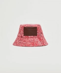 Mango Texture Bucket Hat Red -Mango Jewellery Wallets Belts For Women Sales unnamed file 2591