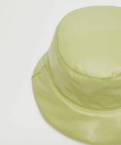 Mango Quilted Bucket Hat Lime