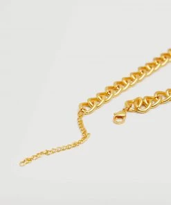 Mango Bead Chain Necklace Gold -Mango Jewellery Wallets Belts For Women Sales unnamed file 26
