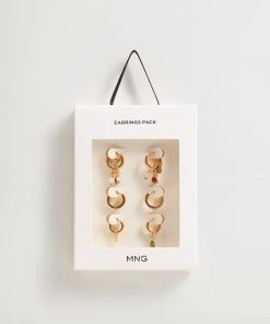 Mango Mixed Earring Set Gold -Mango Jewellery Wallets Belts For Women Sales unnamed file 260