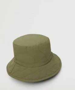 Mango Texture Bucket Hat Khaki