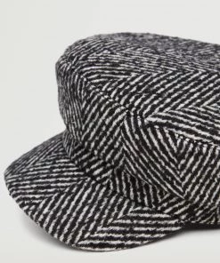 Mango Visor Beret Black