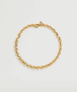 Mango Link Chain Necklace Gold