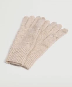 Mango Chunky-knit Gloves Light Heather Grey -Mango Jewellery Wallets Belts For Women Sales unnamed file 2620