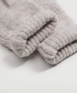 Mango Chunky-knit Gloves Light Heather Grey -Mango Jewellery Wallets Belts For Women Sales unnamed file 2626