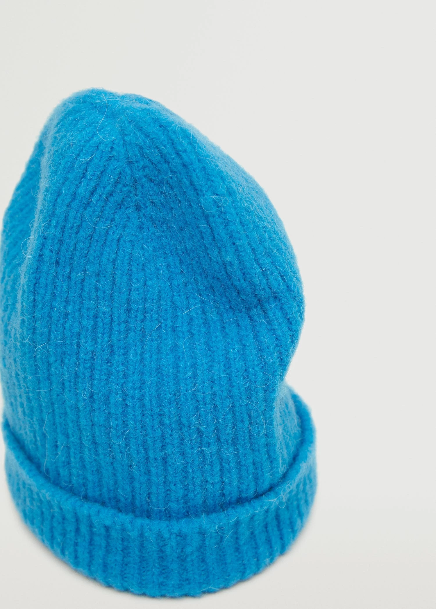 Mango Ribbed Knit Beanie Lime 4 Mango Ribbed Knit Beanie Lime - Image 4