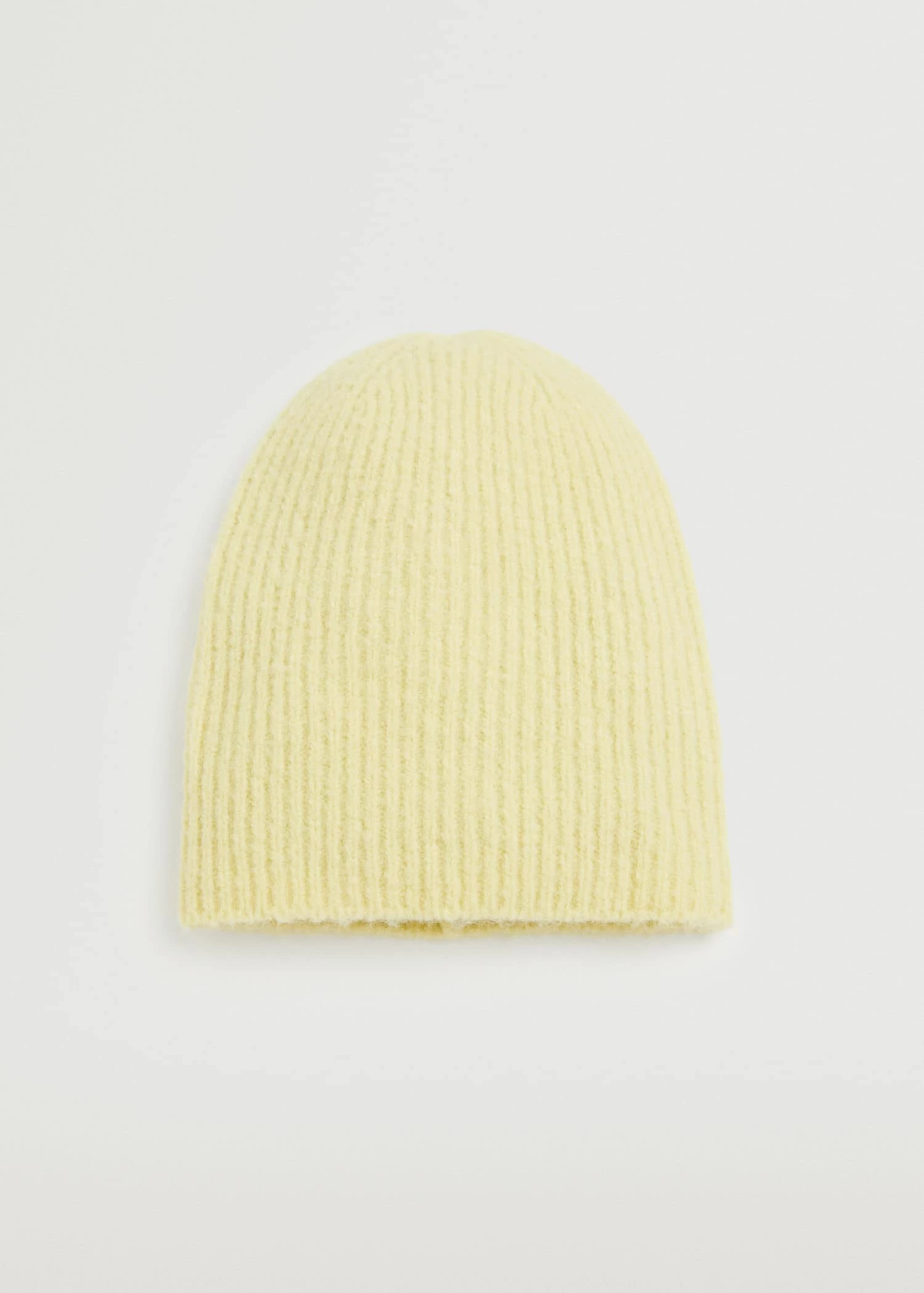 Mango Ribbed Knit Beanie Lime 7 Mango Ribbed Knit Beanie Lime - Image 7