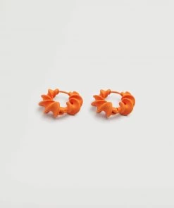 Mango Metallic Hoop Earrings Orange -Mango Jewellery Wallets Belts For Women Sales unnamed file 271