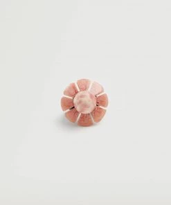 Mango Resin Flower Ring Pink