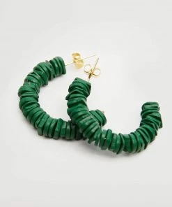 Mango Bead Loop Earrings Green -Mango Jewellery Wallets Belts For Women Sales unnamed file 283