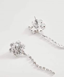 Mango Crystal Pendant Earrings Silver -Mango Jewellery Wallets Belts For Women Sales unnamed file 297