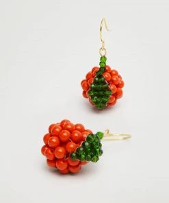 Mango Pendant Crystals Earrings Red -Mango Jewellery Wallets Belts For Women Sales unnamed file 301