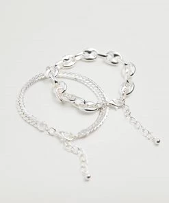 Mango Mixed Bracelet Set Silver -Mango Jewellery Wallets Belts For Women Sales unnamed file 312