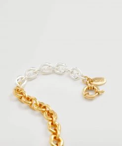 Mango Contrasting Bracelet Gold