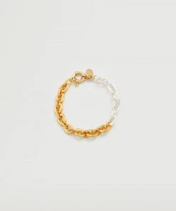 Mango Contrasting Bracelet Gold -Mango Jewellery Wallets Belts For Women Sales unnamed file 327