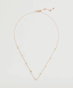 Mango Crystal Bead Necklace Green