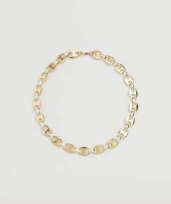 Mango Mixed Link Collar Gold