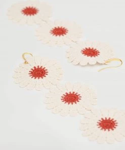 Mango Crochet Cotton Earrings Ecru -Mango Jewellery Wallets Belts For Women Sales unnamed file 369