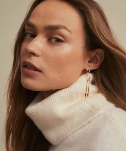 Mango Mixed Pendant Earrings Gold