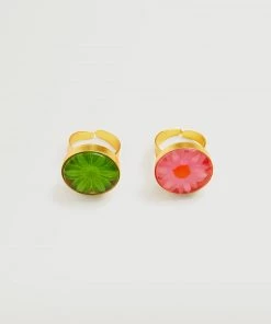 Mango 2-pack Resin Rings Gold