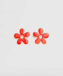 Mango Floral Earrings Gold