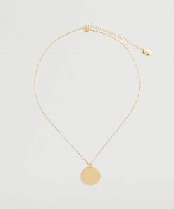 Mango Pendant Chain Necklace Gold