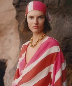 Mango Tassel Bead Necklace Silver