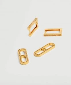 Mango Detachable Glitter Earrings Gold -Mango Jewellery Wallets Belts For Women Sales unnamed file 412