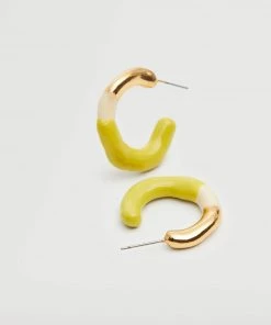 Mango Metallic Hoop Earrings Gold -Mango Jewellery Wallets Belts For Women Sales unnamed file 427