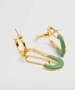 Mango Mixed Pendant Earrings Gold -Mango Jewellery Wallets Belts For Women Sales unnamed file 431