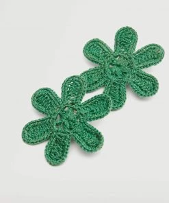 Mango Floral Earrings Green -Mango Jewellery Wallets Belts For Women Sales unnamed file 442