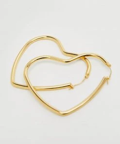 Mango Heart-shape Earrings Silver -Mango Jewellery Wallets Belts For Women Sales unnamed file 469