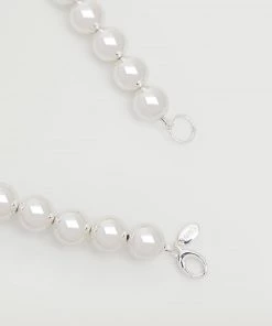 Mango Tassel Bead Necklace Silver -Mango Jewellery Wallets Belts For Women Sales unnamed file 48