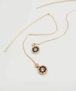 Mango Metallic Pendants Crystal Earrings Gold -Mango Jewellery Wallets Belts For Women Sales unnamed file 494