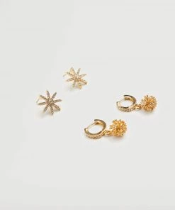 Mango Mixed Earring Set Gold