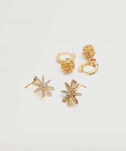 Mango Mixed Earring Set Gold -Mango Jewellery Wallets Belts For Women Sales unnamed file 500