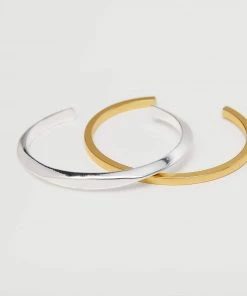 Mango 2-pack Hoop Bracelets Gold -Mango Jewellery Wallets Belts For Women Sales unnamed file 51