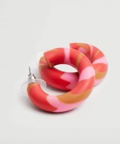 Mango Mixed Hoop Earrings Pastel Pink -Mango Jewellery Wallets Belts For Women Sales unnamed file 519