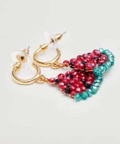 Mango Crystal Beads Earrings Gold -Mango Jewellery Wallets Belts For Women Sales unnamed file 531